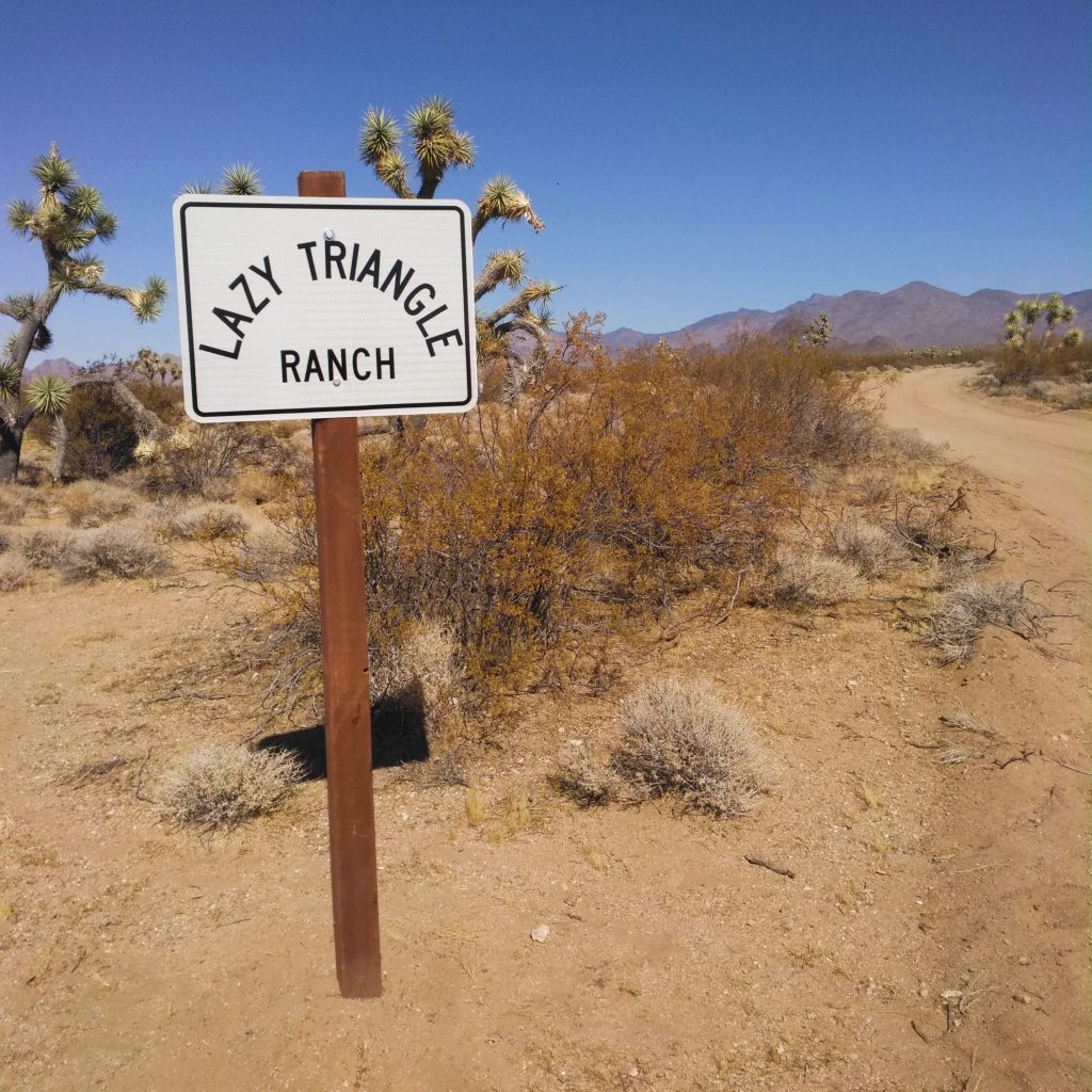 Lazy Triangle Ranch Entrance Sign